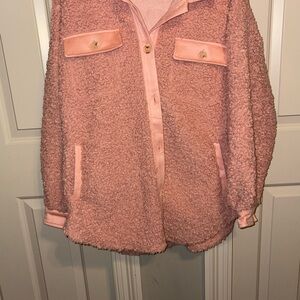 Cozy Pink Sherpa Jacket